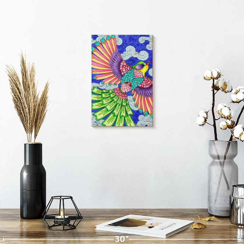Brampt Winged Things Color IV, 12" H x 8" W