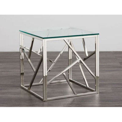 Laith Glass Top End Table Set End Table