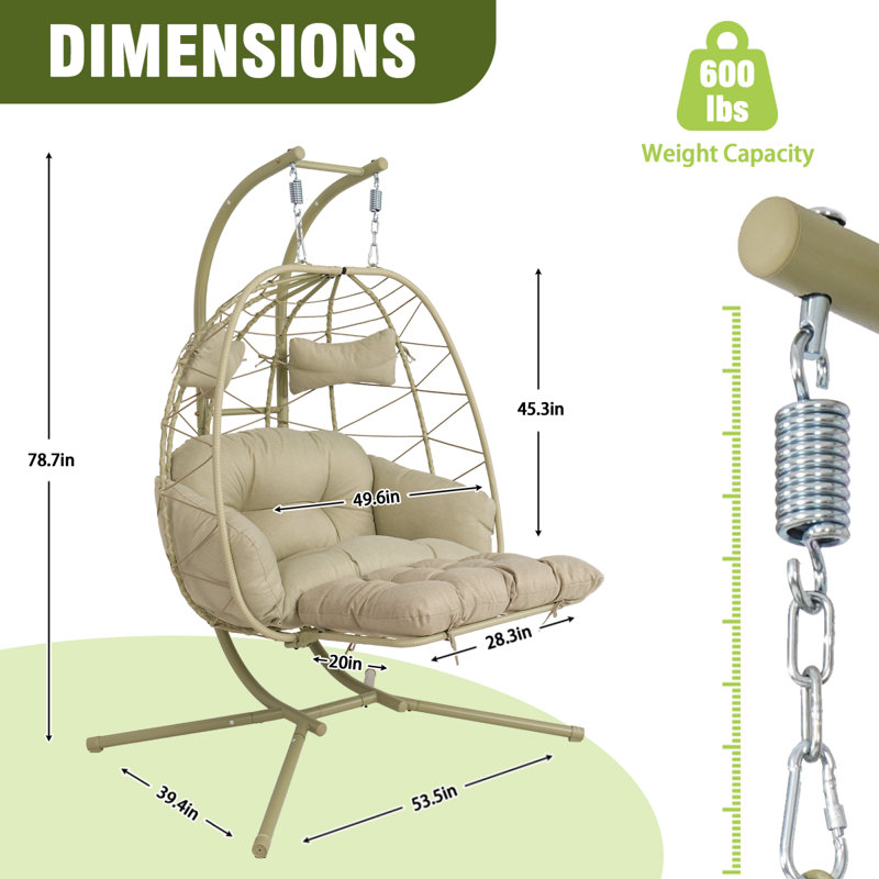 Chaise en métal rotin pour 2 personnes