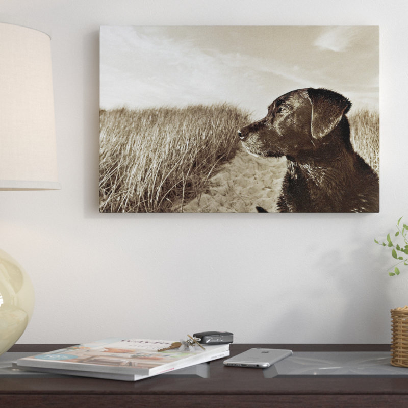 At the Beach, reproduction de photo sur toile tendue, H 18 po x l 26 po x P 1,5 po, Toile tendue, Pas de tapis