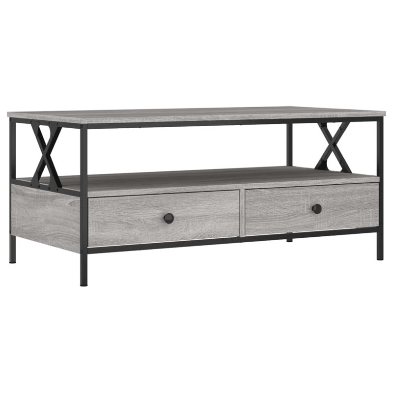 Dismukes 4 Legs Coffee Table, Gray Sonoma