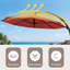 Parasol en porte-à-faux Ebonique 11 pi Deluxe avec base incluse-673890314