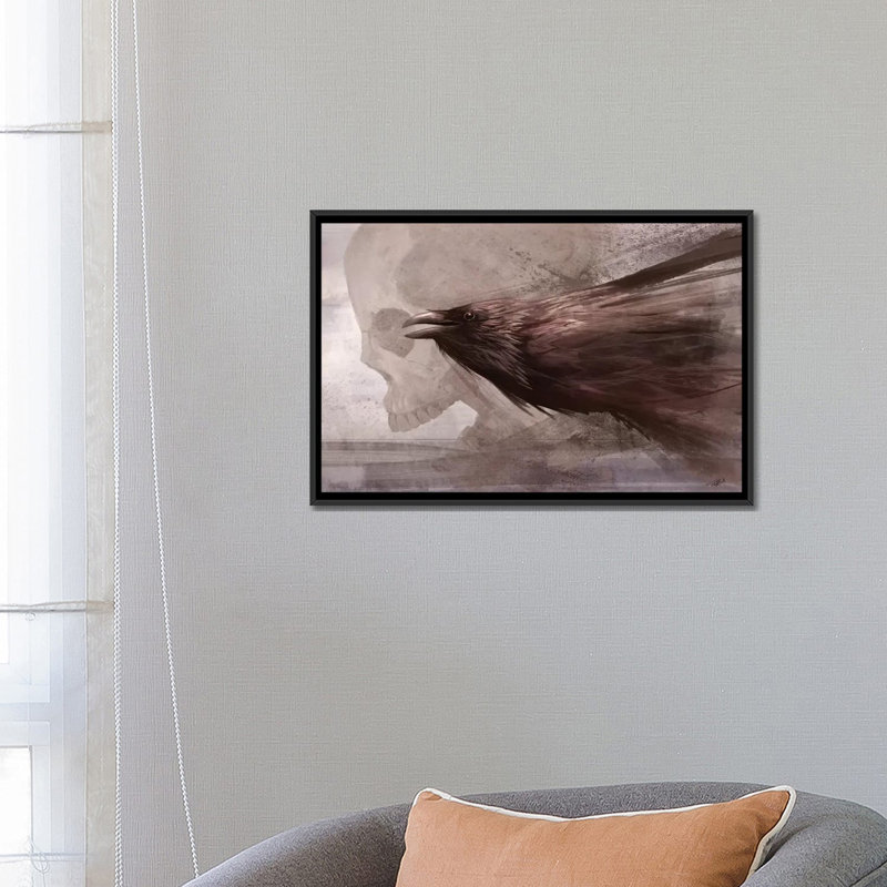 « messes à the souls », impression sur toile, H 40 po x l 60 po x P 1,5 po, Toile avec cadre noir, Pas de tapis