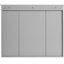 Armoire à pharmacie murale 35 po avec 3 portes, tablettes réglables et tablettes de 7,3 po de matériaux de haute qualité, portes simples