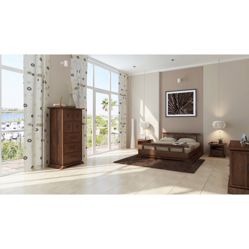 Kondo Solid Wood Bed, Queen