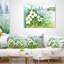 Coussin lombaire imprimé paysage d'été