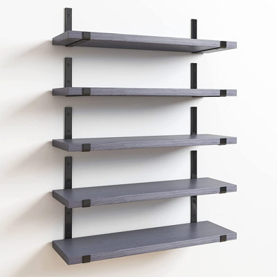 Riek 5 Piece Floating Shelf
