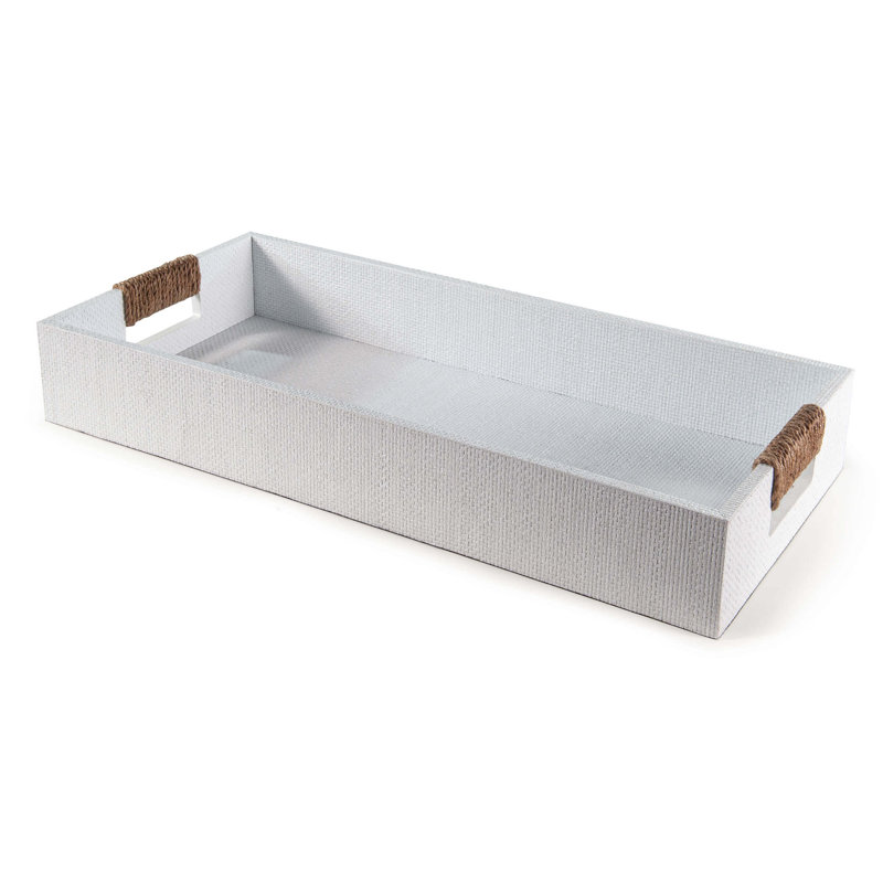 Plateau Logia, Blanc, H 3,5 po x l 24 po x L 11 po