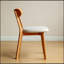 Chaise de salle à manger en bois de chêne naturel FAS fabriqué en Amérique du Nord, 100% solide et durable, design simple et élégant
