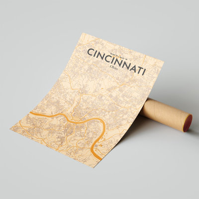 " Cincinnati United States Of America City Map "