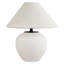Lampes de table en céramique à base de porcelaine blanche à 1 lumière avec abat-jour en tissu 15,75 po Birdsboro-1581297954