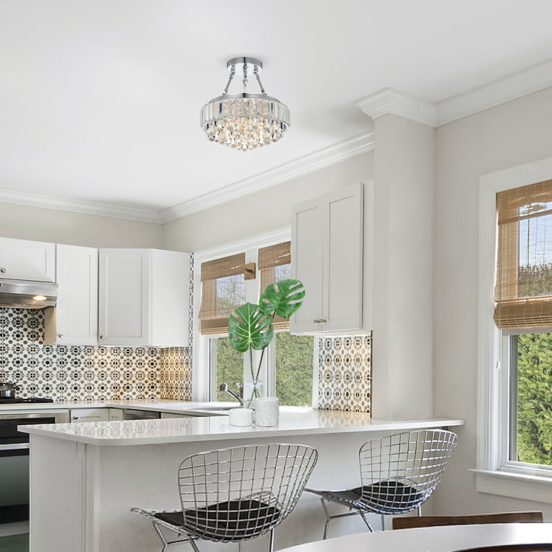 Hindsville Glass Semi Flush Mount