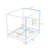 Canopy Bed Frame with Creative 4-Post Design-258627812