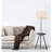 57" Round Sofa Side Table W/ Lamp And Power Station