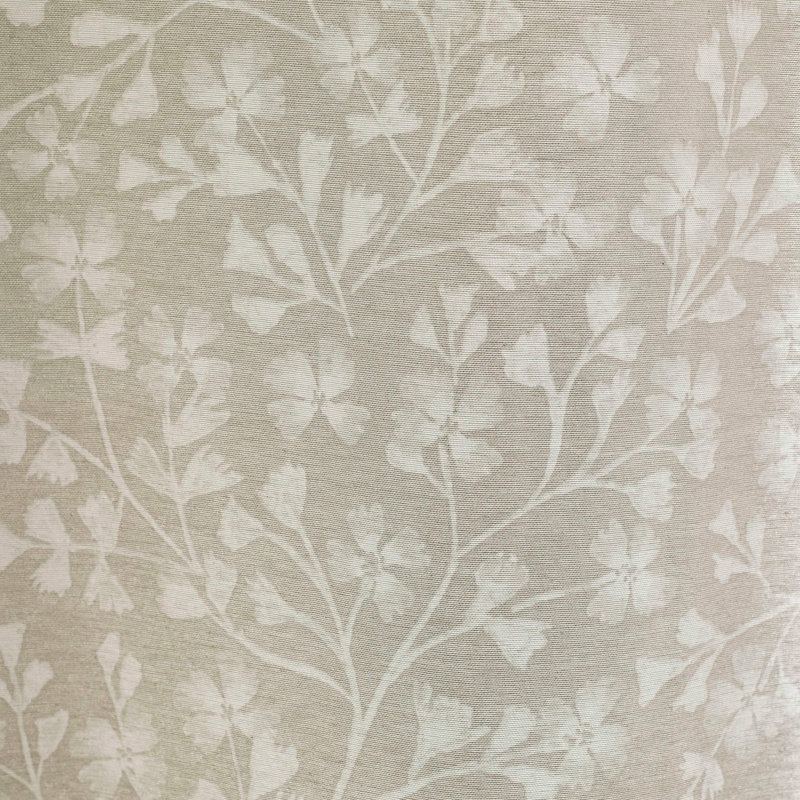 Brooke Floral Lined Eyelet Curtains, Beige, 167.64cm Width x 183cm Drop