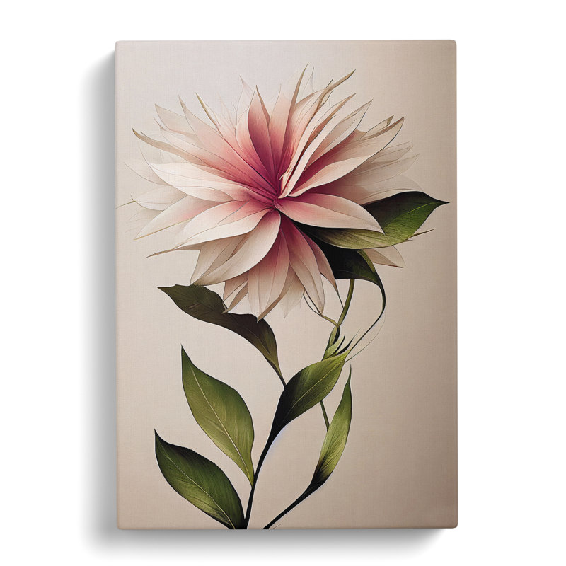 The Appealing Flower - Wall Art, Wrapped Canvas, 50cm H x 35cm W, No Matte