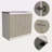 Rectangle 2-Door Utility Sink And Cabinet-823438551