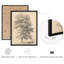 "Grand arbre luxuriant croquis, reproduction d'art encadrée, affiches, salle de bain, petit art mural"-101825631-101825632