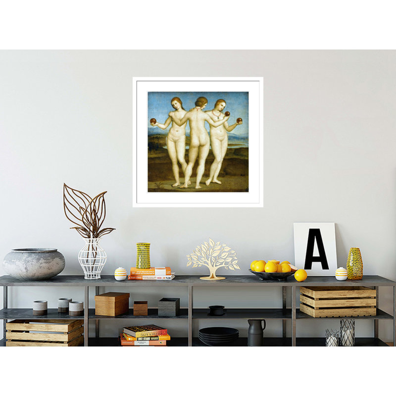 «The Three Graces» par Raphael, impression giclée sur cadre, H 33,5 po x l 33,56 po