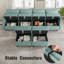 Canapé modulaire rembourré 6 pièces avec rangement sous le siège 6 pièces-102741960