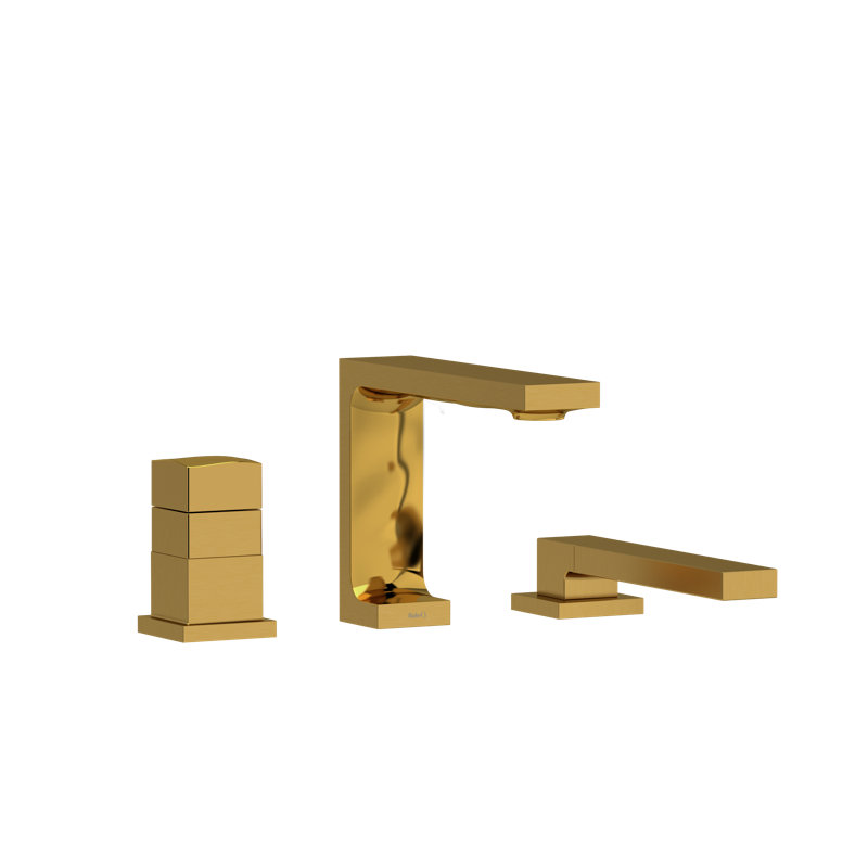Reflet™ 3-Hole Deck Mount Tub Filler, Brushed Gold