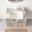 Armoire de salle de bain murale 24 po pré-assemblée, structure en contreplaqué avec 2 portes, comptoir d'évier en céramique encastré avec trou de robinet pré-percé-132392672-132392677