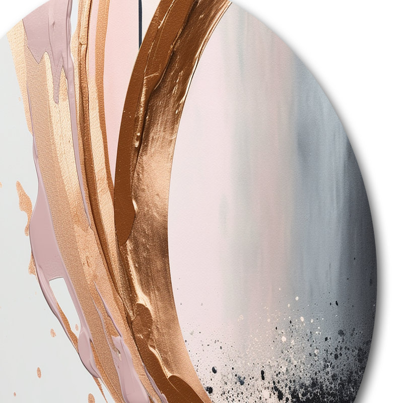 Duschka " Rosegold Half Circles Boho V ", 16" H x 16" W x 1" D