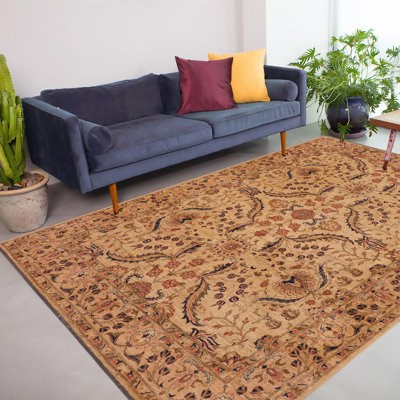One-of-a-Kind Rectangle: 9' X 12'1'' 2000s Wool Area Rug Beige