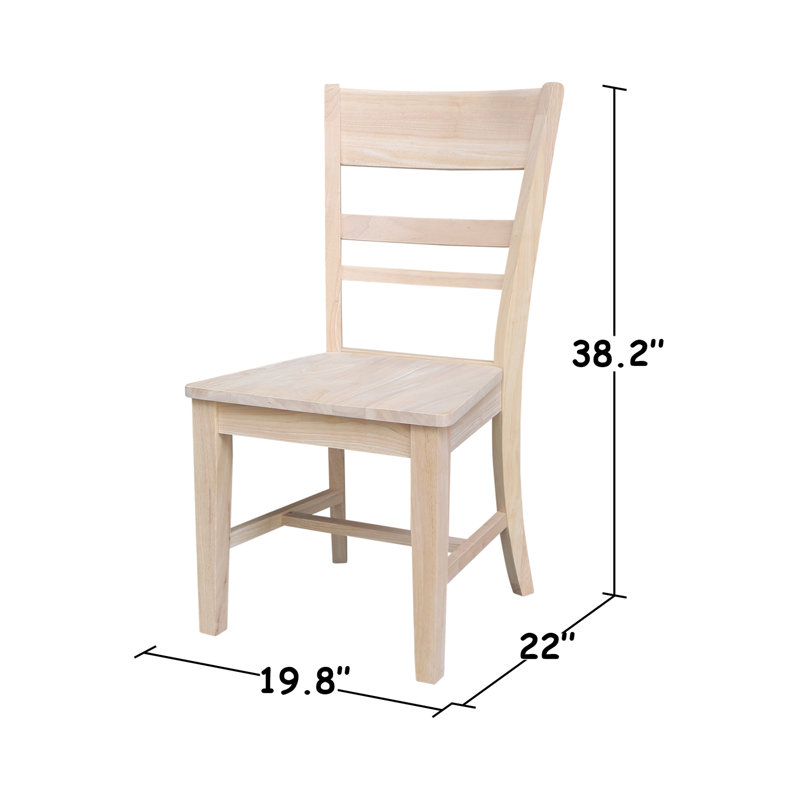 Chaise d'appoint en bois massif Mayores