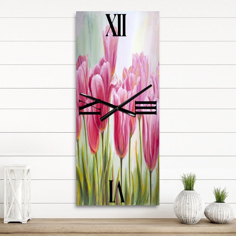 Horloge murale tulipes, Petit