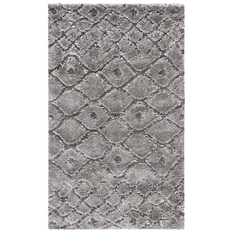 Atisha Shag Performance Geometric Rug, Rectangle 3' x 5'