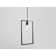 1 - Light White Square/Rectangle Pendant
