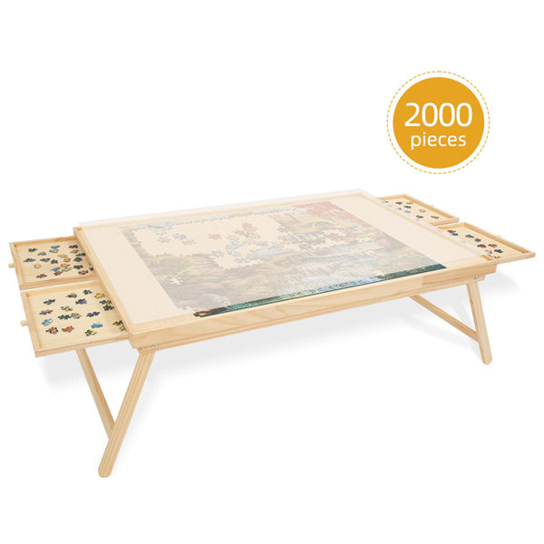 ALL4JIG 2000PCS Portable Puzzle Table With Legs, Adjustable