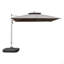Parasol de patio en aluminium ° ° pour un suivi ultime du soleil, parfait pour la détente en plein air