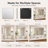 Leyat Modern Rectangle Metal Frame Wall Mirror for Bathroom-1133631053-1133631093