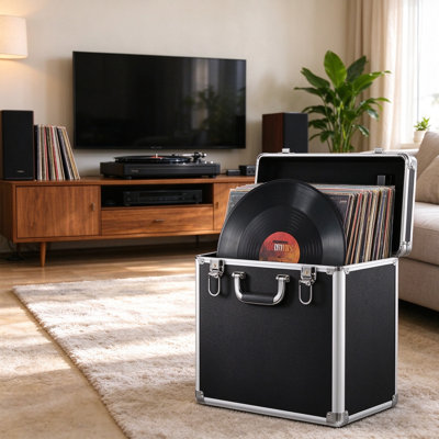 Caisse de rangement pour disque vinyle