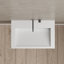 Évier rectangulaire à surface solide blanc mat 23 po x 15 po MonBlari-127278734