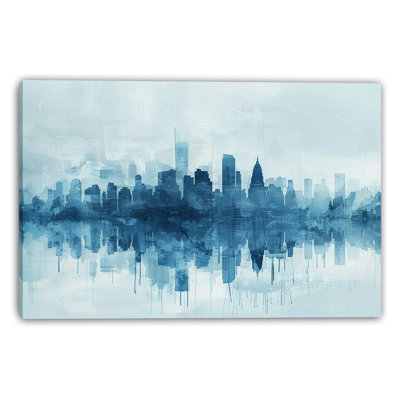 Art indigo sur toile tendue