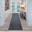 Tapis personnalisé de couleur unie gris à poils moyens antidérapant-429775991