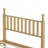 Retro Style Platform Bed with Gourd Shaped Headboard-473385981-473385977