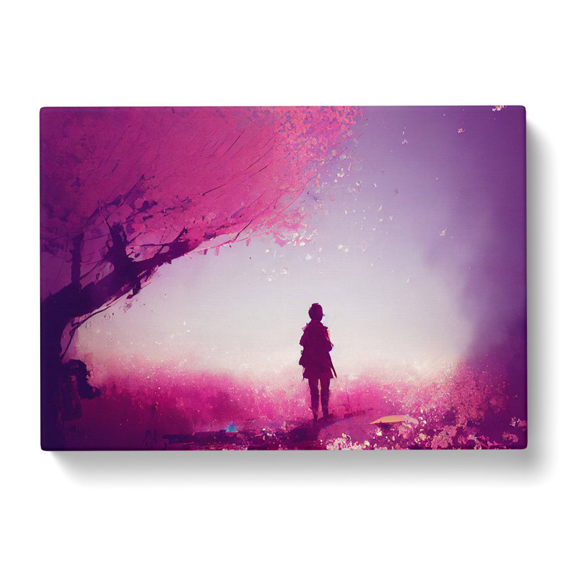 Mysterious Cherry Blossom Trees Vol.1 - Wrapped Canvas, 40cm H x 60cm W x 3cm D