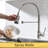 Commercial LED Kitchen Faucet With Pull Down Sprayer, Single Handle Singlaucet