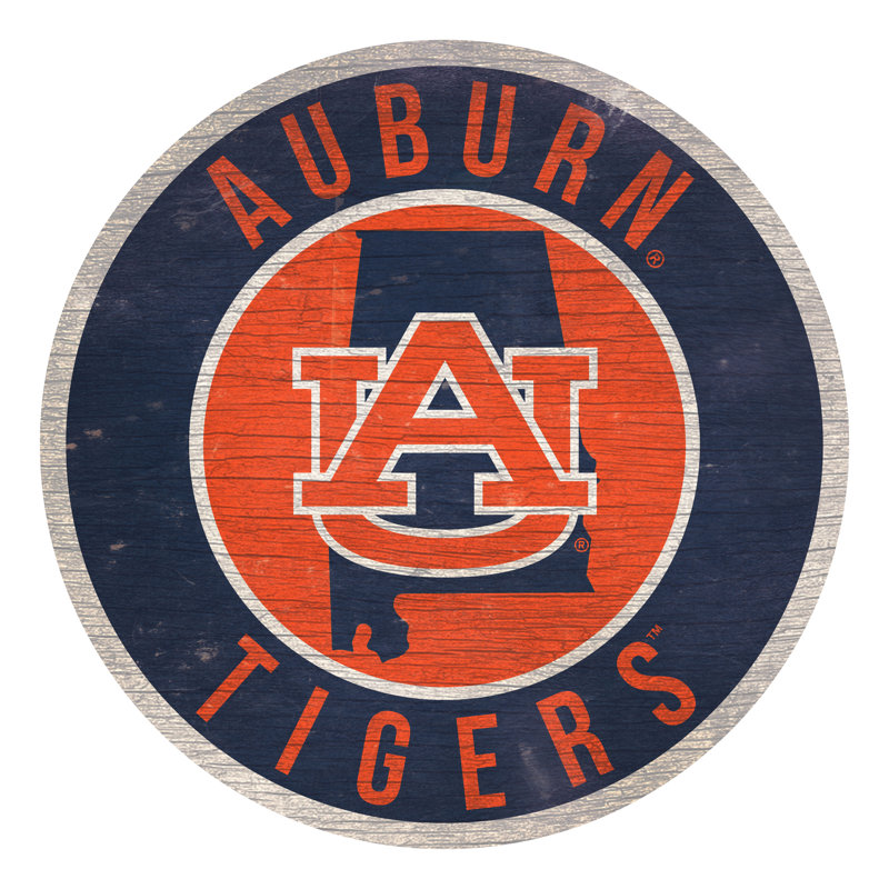 Ncaa, impression sur bois, Tigers de l'Université Auburn