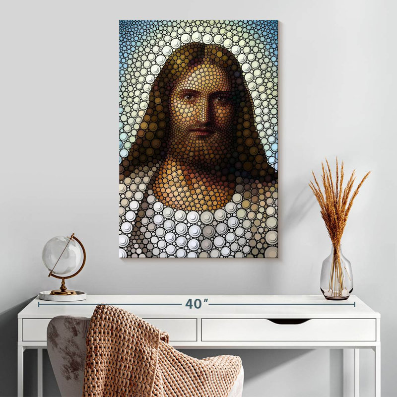 Leisha, Jésus-Christ numérique, H 30 po x l 20 po