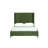 Promenade Mid-Century Modern Velvet Upholstered Eucalyptus Wood Platform Bed in Moss Green-1892023588-1892023512