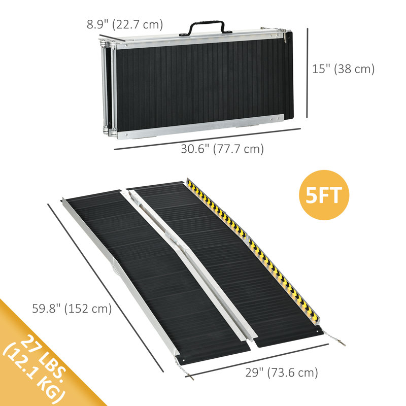 Rampe portative pliable HomCom