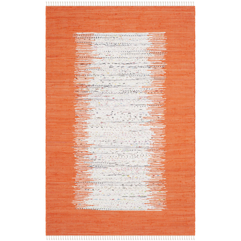 Dumont Abstract Cotton Hand Woven Area Rug, Rectangle 122 x 183 cm