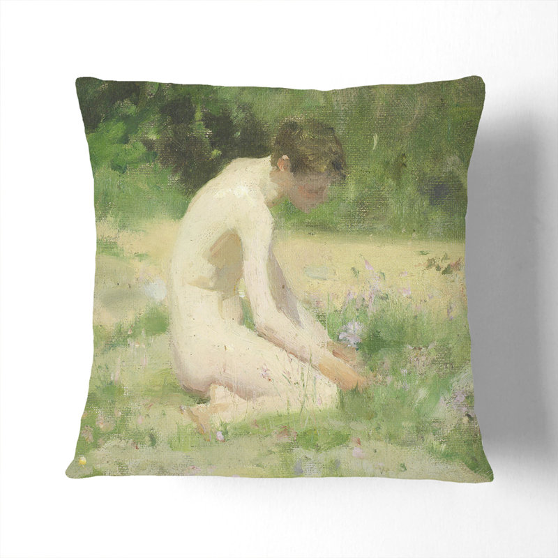 Sea-Pinks Scatter Cushion, 40cm H x 40cm W x 15cm D