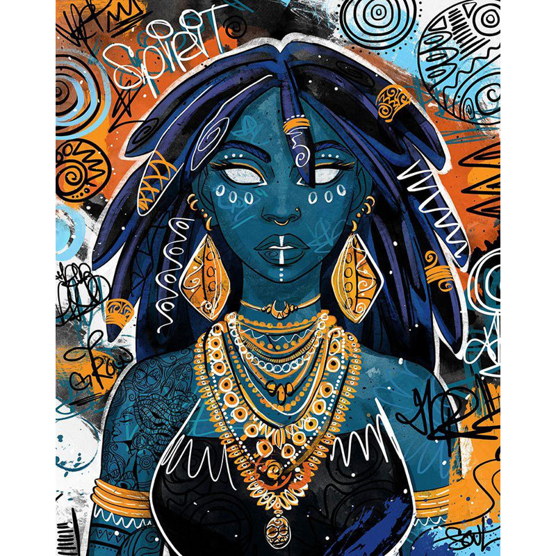 «Bungalow Rose Copeland», art sur toile tendue par Justin Gallery: Ogechi, H 34 po x l 28 po