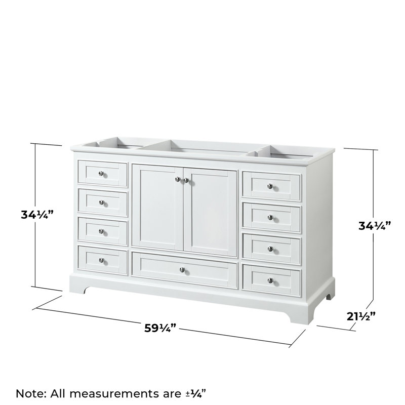 Base de meuble-lavabo simple Deborah, Blanc / chrome poli